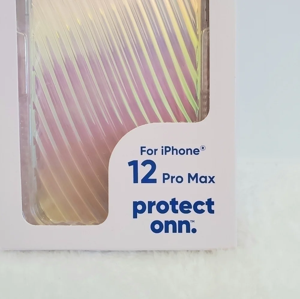 Nwt Onn. 12 Pro Max IPhone Iridescent Ridges Case